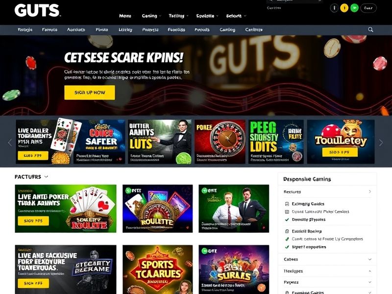 Welcome to Guts.com, your ultimate destination for real money online gambling. Explore top-rated casino games, slots, poker, and live dealers with expert guides and exclusive bonuses.